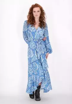 Платье макси DreiMaster, бирюзовый