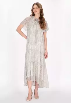 Платье макси DreiMaster, кремовый
