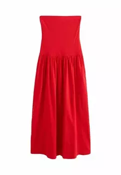 Платье макси DROP WAIST BANDEAU LENGTH - Jersey dress Next, красный