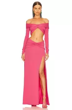 Платье макси DUNDAS x REVOLVE Elowen, цвет Hot Pink