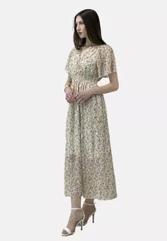 Платье макси Elara, бежевый