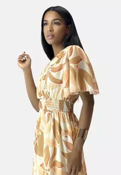 Платье макси Elara, бежевый