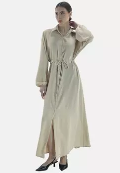 Платье макси Elara, бежевый