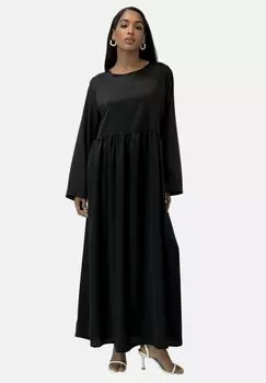 Платье макси Elara, черное