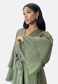 Платье макси Elara, оливковый