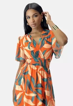 Платье макси Elara, оранжевый