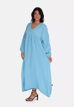 Платье макси Elara, синий