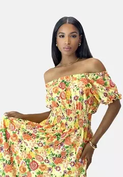 Платье макси Elara, желтый