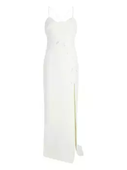 Платье макси Elea с бантом Cinq A Sept, нейтральный