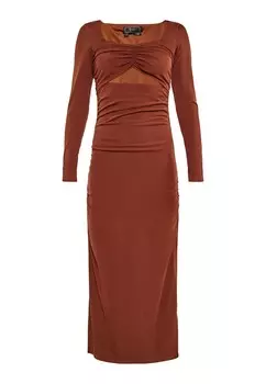 Платье макси faina Dress, цвет chestnut brown