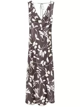 Платье макси Faithfull the Brand Amiens, коричневый