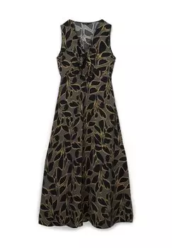 Платье макси FANTASIA FOGLIAME Calliope, темно-зеленый