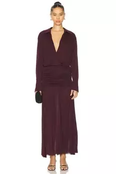 Платье макси фарах Ser.O.Ya, цвет merlot