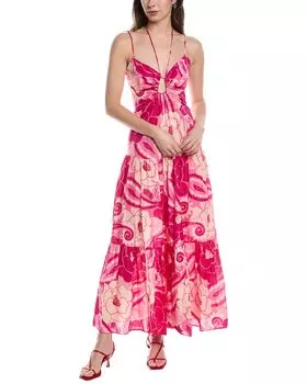 Платье макси FARM Rio, розовый