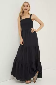 Платье макси FatFace Danielle Fat Face, черный