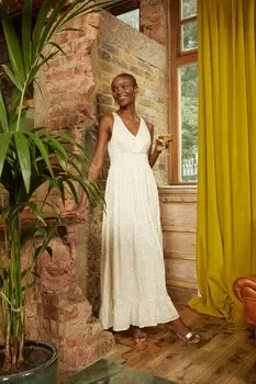 Платье макси Fatface Ivy Fat Face, бежевый