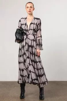 Платье макси Flash с возможностью завязывания на несколько частей Religion, серый