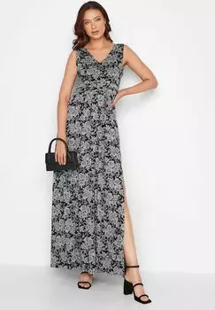 Платье макси FLORAL SIDE SLIT Long Tall Sally, цвет black