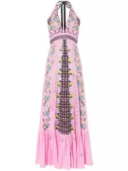 Платье макси Florentine Temperley London, розовый
