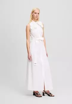 Платье макси FLOWER KARL LAGERFELD, белый