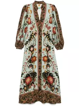 Платье макси Flowing Beauty FARM Rio, синий