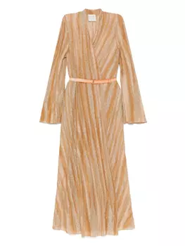 Платье макси Forte Forte с люрексом, золотой