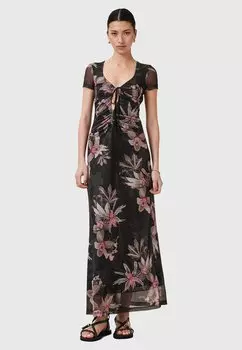 Платье макси GABBY AllSaints, черный