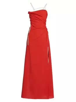 Платье макси Gaua без рукавов с рюшами Jacquemus