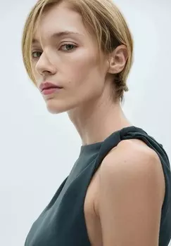 Платье макси GINEVRA Mango, серый