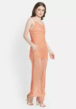 Платье макси GLIMMER Be Sunset, абрикос