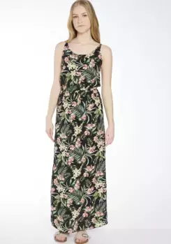 Платье макси HaILY’S "LG V DR Do44ris" (1 шт.), цвет 6310 Black Palm