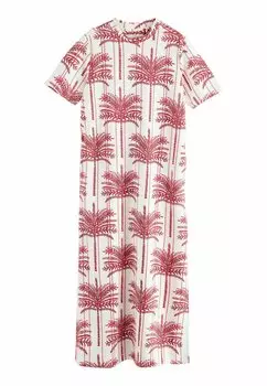 Платье макси HEAVYWEIGHT SHORT SLEEVE CREW NECK - Jersey dress Next, белый