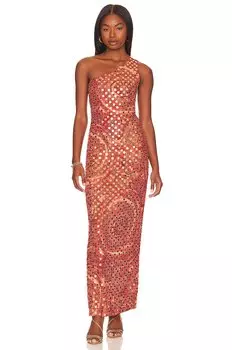 Платье макси House of Harlow 1960 x REVOLVE Marielle, цвет Rust Multi