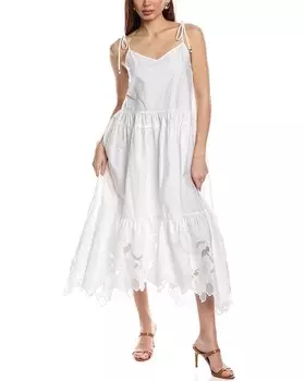 Платье макси Hugo Boss Dembaya, белый