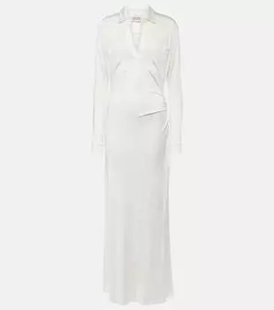 Платье макси iana со сборками Tove, белый