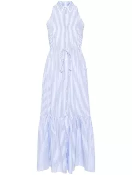Платье макси Ida в полоску MC2 Saint Barth, синий