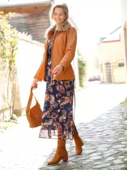 Платье макси Inspirations "Платье" Inspirationen, синий