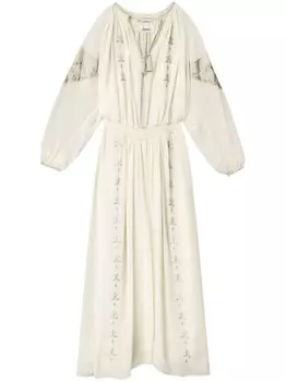 Платье макси ISABEL MARANT Odilia, нейтральный