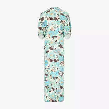 Платье макси из эластичной ткани с разрезом по краю с цветочным принтом Stella Mccartney, мультиколор