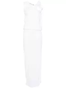 Платье макси из джерси Christopher Esber, белый