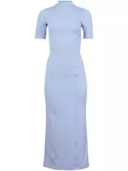 Платье макси из джерси Fleur Du Mal, синий