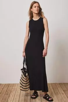 Платье макси из джерси Mint Velvet, черный
