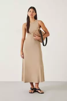 Платье макси из джерси Rosita Hush, коричневый