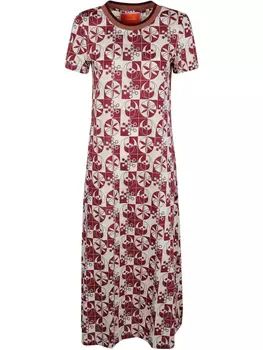 Платье макси из хлопка La DoubleJ Eclipse, красный