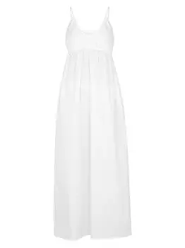 Платье макси из хлопкового поплина Delphi Bird & Knoll, белый