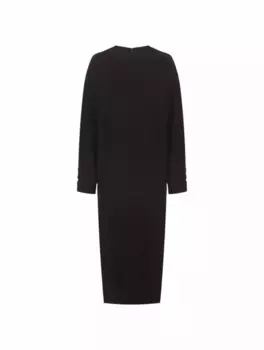 Платье макси из кади TOTEME, черный
