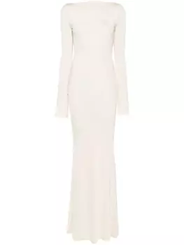 Платье макси из коллаборации с Rue Ra Atu Body Couture, белый