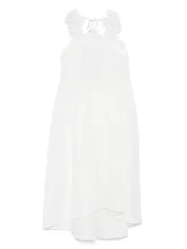 Платье макси из кордового кружева MAURIZIO MYKONOS, белый