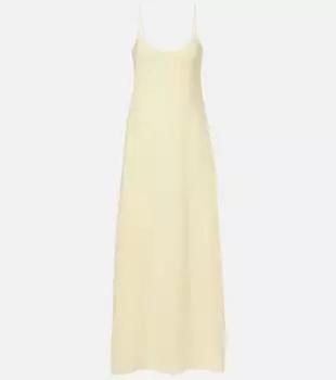 Платье макси из крепа Ari Leset, Lemon