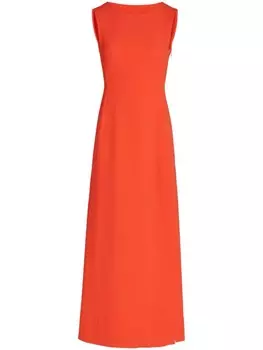 Платье макси из крепа Giambattista Valli, красный